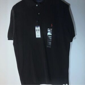 Ralph Lauren Men’s Black Polo Shirt with Red Pony mediu